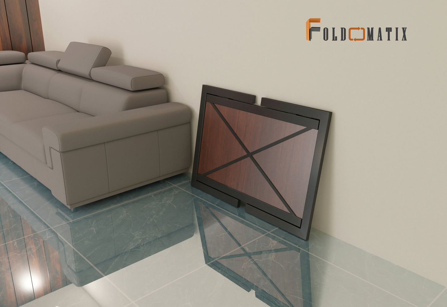 FOLDOMATIX Folding Study Table | Folding Multipurpose Office Desk | Folding Table for Students and work from home needs, Engineer wood (Plywood) Table Top, Metal Hollow Rectangle pipe Frame with best quality Fittings