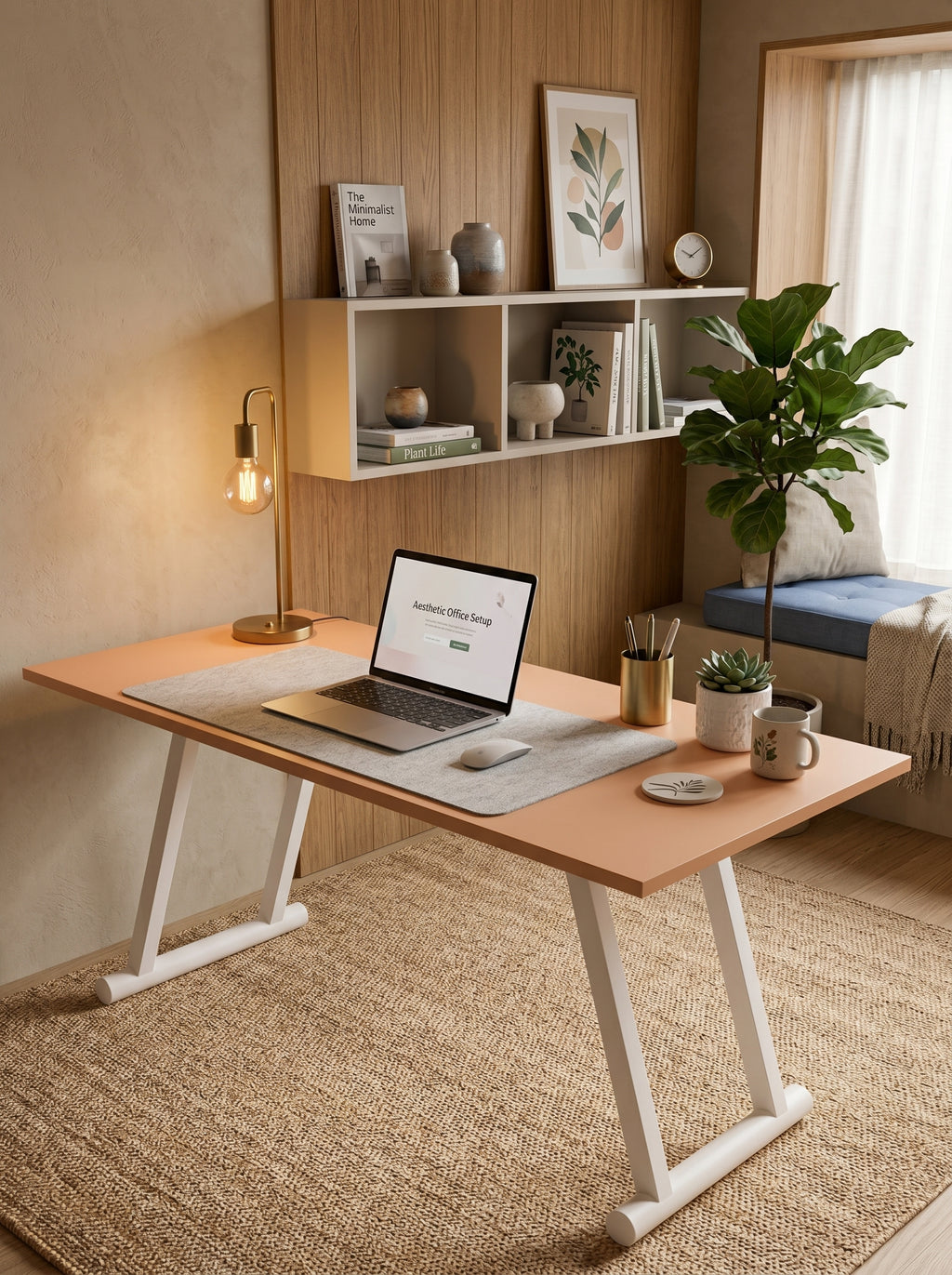 Mechanical Micro-Effort Push-Up / Push-Down Height Adjustable Desk – 1600 MM (5 Feet)