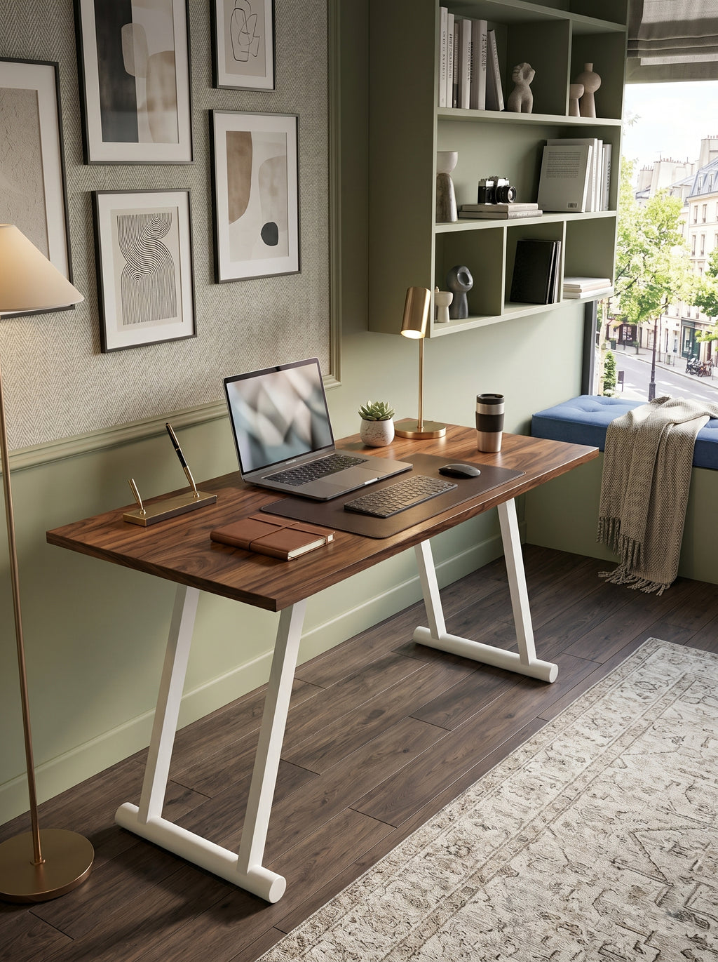 Mechanical Micro-Effort Push-Up / Push-Down Height Adjustable Desk – 1600 MM (5 Feet)