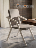 Modern Folding Dining Chair with Cushioned Seat & Backrest