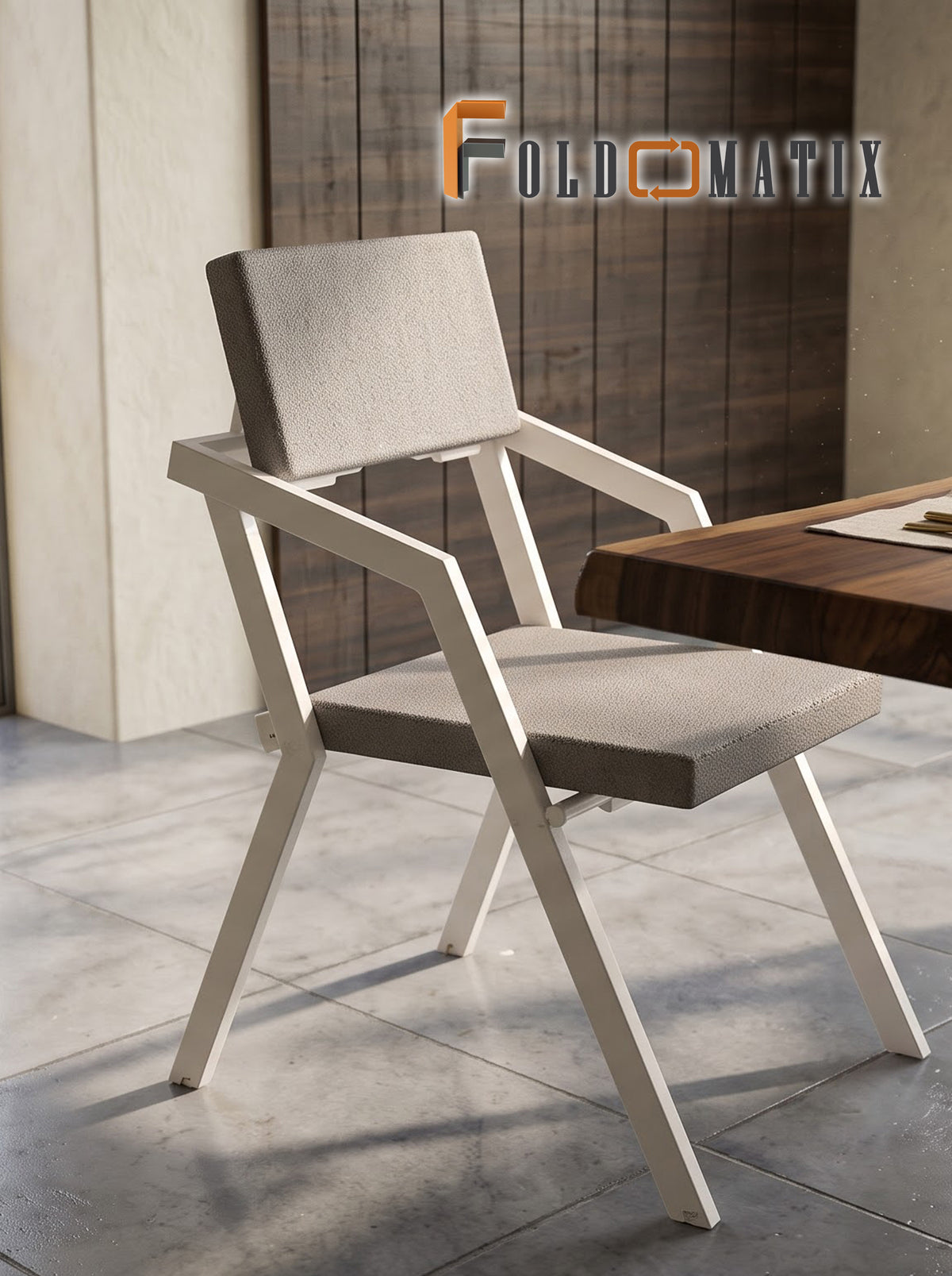 Modern Folding Dining Chair with Cushioned Seat & Backrest