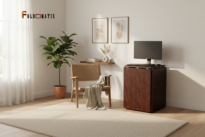 Foldomatix Multipurpose L-Shaped Height & Angle Adjustable Desk | WorkStation, Compact, Space-Saving, and Ergonomic Desk with Adjustable shelves and Adjustable Keyboard Tray