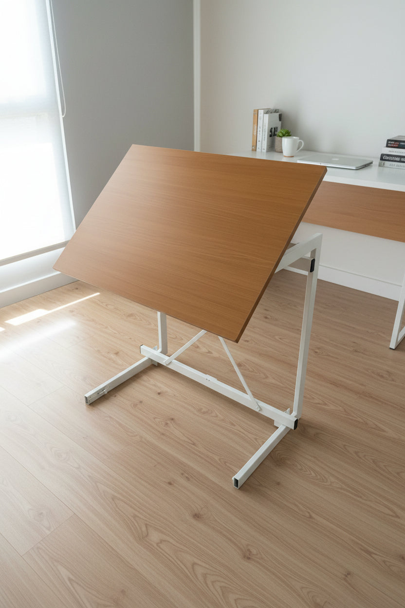 FOLDOMATIX Foldable & Tiltable Desk | Adjustable Drafting, Study & Laptop Table | Space-Saving Ergonomic Workstation