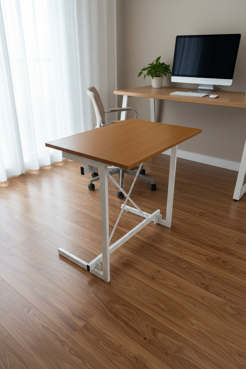 FOLDOMATIX Foldable & Tiltable Desk | Adjustable Drafting, Study & Laptop Table | Space-Saving Ergonomic Workstation