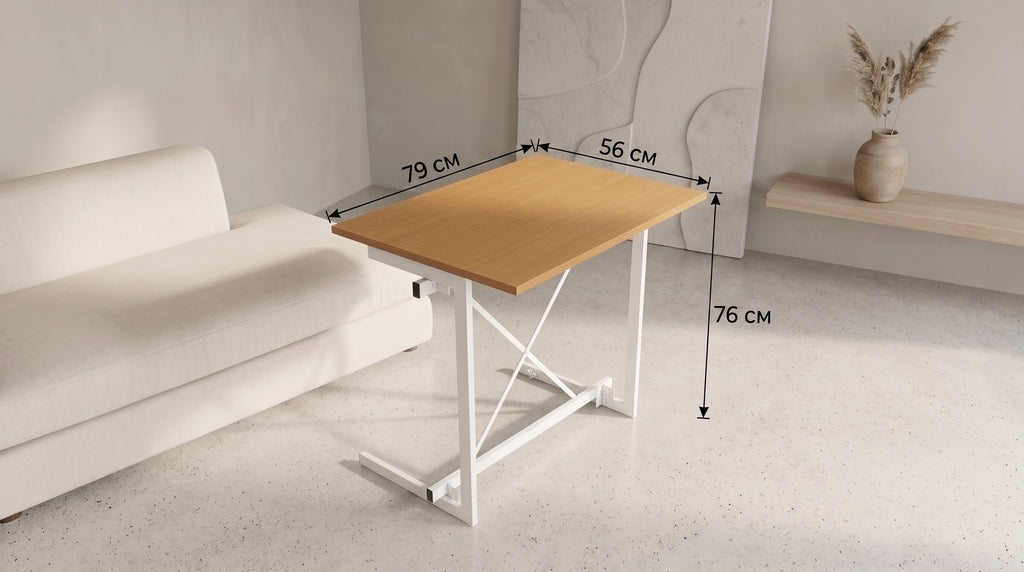 FOLDOMATIX Foldable & Tiltable Desk | Adjustable Drafting, Study & Laptop Table | Space-Saving Ergonomic Workstation